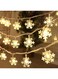 Generic Snowflake Light Battery Powered Waterproof 20 LED 3M Garden Fairy Lights For Christmas Festival Home Party Decorations