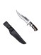 Generic Stainless Steel Fixed Blade Hiking Knife With Wooden Handle