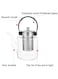 Generic Stainless Steel Glass Teapot 1500ml Heat Resistant Loose Tea Glass Infuser Kettle Tea Coffee Water Stovetop Kettle For Flower Tea Loose Tea Leaves Transparent T-1500