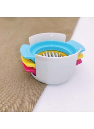 Generic Stainless Steel Three In One Fancy Egg Cutter Suitable For Eggs Goose Eggs Fruits Tofu Preserved Eggs Glass Eggs Slicing Magic Tool