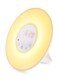 Generic Sunrise Simulation Wake-Up Light 6 Sounds Alarm Clock With Fm Radio White/Yellow