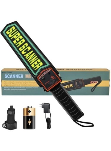 Generic Super Scanner Hand Held Metal Detector With Beep Advanced Metal Detector And Charger