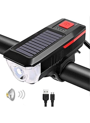 Generic Supports Solar Power And USB Charging, Ipx4 Waterproof, For Bicycles Mountain Bikes Road Bikes Night Rides
