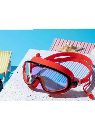 Generic Swimming Goggles With Adjustable Strap Wide View Anti Fog Waterproof UV No Leaking Goggles For Adult