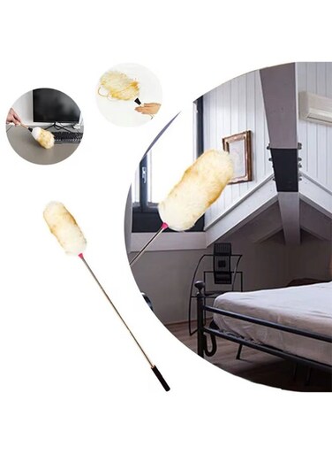 Generic Telescopic Wool Duster Static Dust Removal For Home Ceiling Deep Cleaning Dust Cleaning Tool