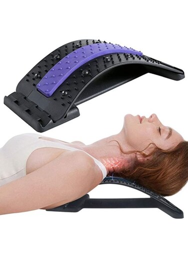 Generic Therapy Back Massager Stretcher Neck Stretch Tools Massage Cervical Pillow Lumbar Spine Support Corrector Pain Relief