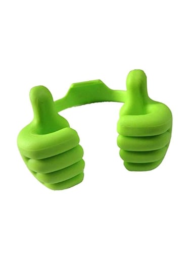 Generic Thumb Ok Design Stand Mobile Phone Holder Green