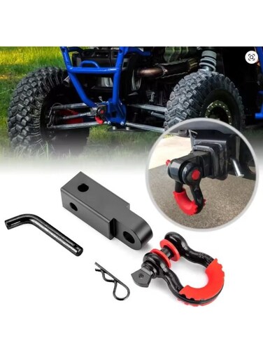 مستقبل وصلة سحب مقطورة عام مع قيد سحب 2 بوصة، شديد التحمل، حلقة D مقاس 3/4 بوصة لشاحنات الإنقاذ وسيارات الدفع الرباعي