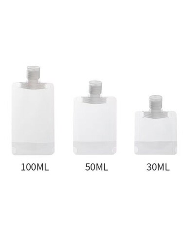 Generic Travel Essential Packaging Bags For Makeup Base Lotion, Shower Gel, Shampoo, Facial Cleanser Portable Storage And Packaging Bottles For Travel