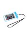 حقيبة سفر عامة مقاومة للماء للسباحة، غطاء هاتف محمول 5.5 بوصة، لون أزرق
