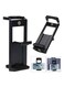 Generic Tripod Mount Cell Phone Tablet Holder For iPhone 8 Plus/7 X/iPad Mini Pro Black