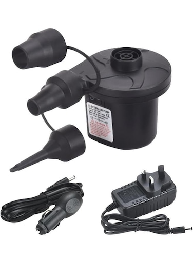 Generic Two Way Electric Air Pump Inflator Deflator Air Pumps With 3 Nozzles Quick-Fill Electric Air Pump For Outdoor Camping Inflatable Boats Raft Pool Floats