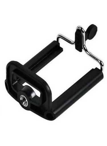 Generic U Slot Mobile Phone Clip Clamp Bracket Black/Silver