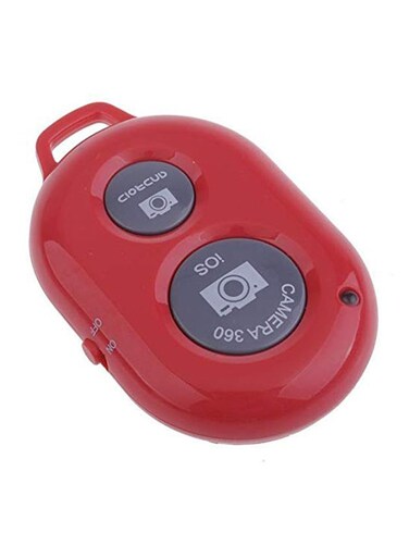 Generic Universal BT Wireless Camera Selfie Shutter Remote For iPhone Red