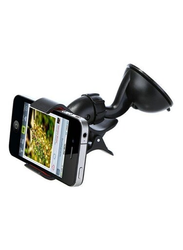 Generic Universal Car Mount Holder Cradle Bracket Clip Stand For Mobile Phone Black/Red
