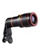 Generic Universal Clip On HD Telescope Lens Black/Red