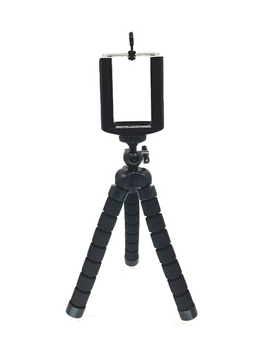 Generic Universal Compact Tripod Stand Flexible Octopus Phone Camera Selfie Stick Tripod Mount Black