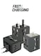 Generic Universal Travel Adapter Charger With 2 Port Black