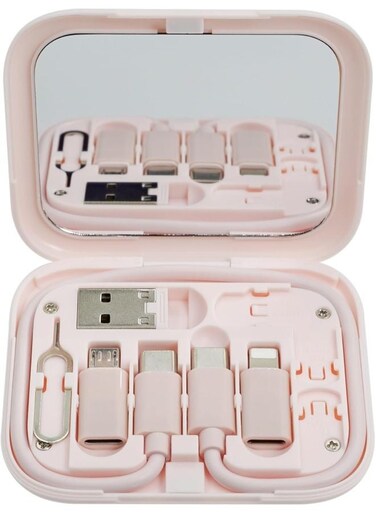 Generic USB C To C Charging/Data Transfer Cable With Type C To Micro/Ios/Usb A Adapters Otg In Pocket Box With Mirror