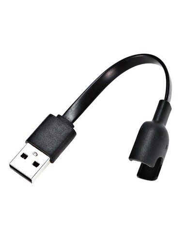 شاحن USB عام لسوار شاومي مي باند 2، أسود