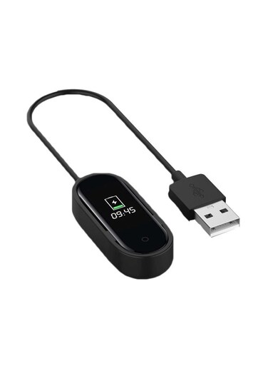 Generic USB Charging Cable For Xiaomi Mi Band 4 1Meter Black
