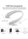 Generic USB Rechargeable Portable Neck Fan With 3 Wind Speed For Traveling Office Sports