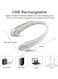 Generic USB Rechargeable Portable Neck Fan With 3 Wind Speed For Traveling Office Sports