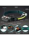 Generic USB Rechargeable Safety Warning Induction Flashlight Headlights Waterproof Running Lighting W6782