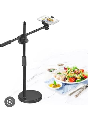 Generic Video Stand Holder For Phone Photography 360&deg; Rotating Arm Free Rotation Low Angle Aerial Shooting Live Recording Mount Stick Holder