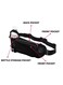 Generic Waist Bag Running Belt With Water Bottle Holder
