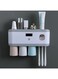 Generic Wall Mounted Toothpaste Dispenser With UV Toothbrush Sterilizer Holder
