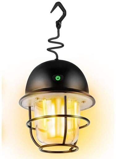 Generic Waterproof Rechargeable Retro Camping Flashlight Light, Super Bright Camping Light With Stepless Dimming Brightness Ly-14