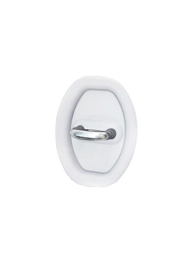 Generic White, 4 Pieces Per Pack, Universal Silicone Car Door Shock Absorption Buffer Pad Door Lock Buckle Protective Cover Car Door Mute Protection Pad