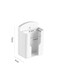 Generic White, No - Punch Acrylic Remote Control Storage Box Wall - Mounted Transparent Wall Storage Rack For Bedside &amp; Home Small Items Storage