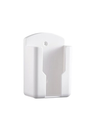 Generic White, No - Punch Acrylic Remote Control Storage Box Wall - Mounted Transparent Wall Storage Rack For Bedside &amp; Home Small Items Storage