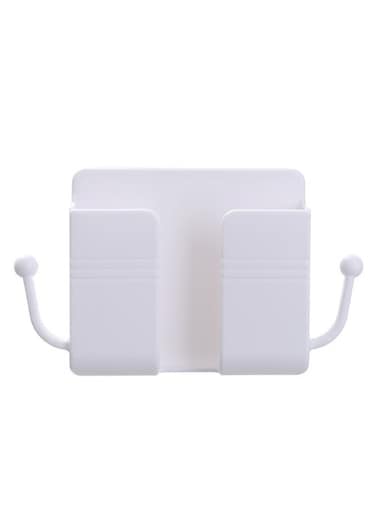 Generic White, No - Punch Remote Control Storage Box Wall - Mounted Holder For Air - Conditioner, TV &amp; Bathroom Remotes