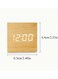 Generic Wooden Clock Silent Bedside Sound Control Multi-Functional Electronic Clock Time Date Temperature 12/24 Clock