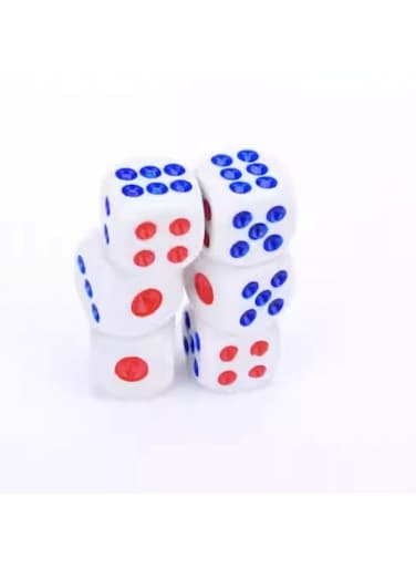مجموعة نرد ألعاب صغيرة من إيزي لايف مكونة من 6 قطع