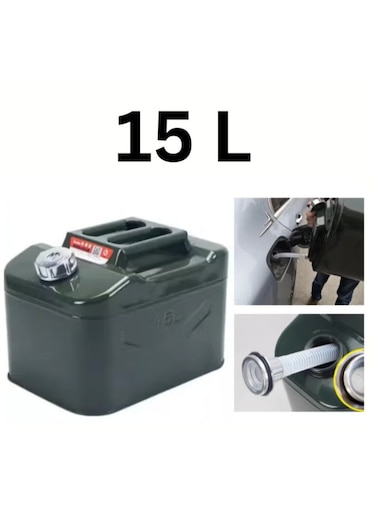 Generic 15L Barrels Can Gas Spare Container Anti-Static Can Square Fuels Container Leak Proof Portable Tank Fuel