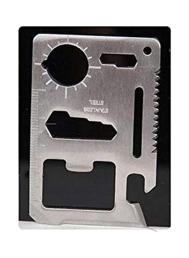 Sunshine 11-in-1 Credit Card Knife Silver 3 Inch
