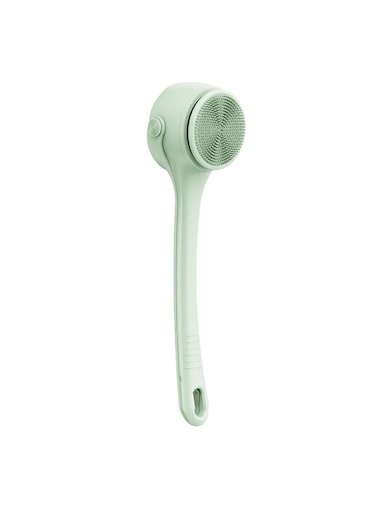 Generic Dual-Handle Electric Rotating Shower Brush, Waterproof Multi Function Back Scrubing Tool, Automatic Exfoliating Bath Brush