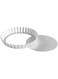 Fat Daddios Pft-65 Removable Bottom Fluted Tart Pan, Aluminum, Silver