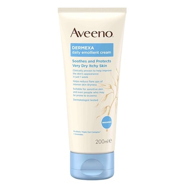 Aveeno Dermexa Daily Emollient Cream For very dry itchy skin 200ml