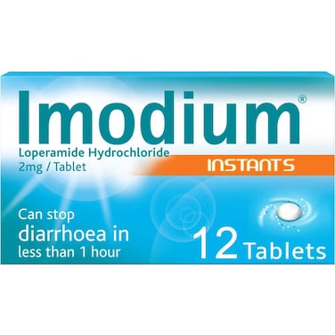 Imodium Instants 2mg Tablets, 12 Tablets