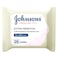 مناديل جونسون اليومية الأساسية لإزالة المكياج وتنظيف الوجه بدون عطر، عبوة من 25 منديلًا