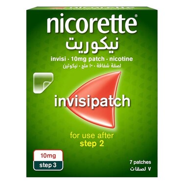 Nicorette Nicotine 10mg Invisi Patches, Pack of 7&rsquo;s