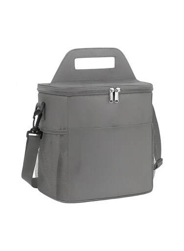Insulated Lunch Box Bag - Leak-Proof Eco-Friendly Oxford Fabric Thermal Food Carrier &acirc;&euro;&ldquo; 8.5L Capacity &acirc;&euro;&ldquo; Compact &amp; Durable &acirc;&euro;&ldquo; With Shoulder Strap &amp; Handle &acirc;&euro;&ldquo; Multi-Pocket Cooler Tote for Office, School &amp; Travel &acirc;&euro;&ldquo; Bottle Opener Included &acirc;&euro;&ldquo; Black, Grey, Blue