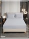 Bedding Fitted Sheet - Fits 120x200 Cm Bed For Twin Bed 2 Pcs (1 Fitted Sheet and 1 Pillowcase) - 30 Cm Deep Pocket - Solid Bed Sheet