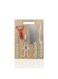 6pcs Deluxe Kitchen Cutting Set RF12943 Stainless Steel Blades with PP Handle Wooden Cutting Board Peeler Non-Stick Non-Slip Stainless Steel Chef Knife Set