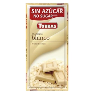 Torras Sugar Free White Chocolate, 75g